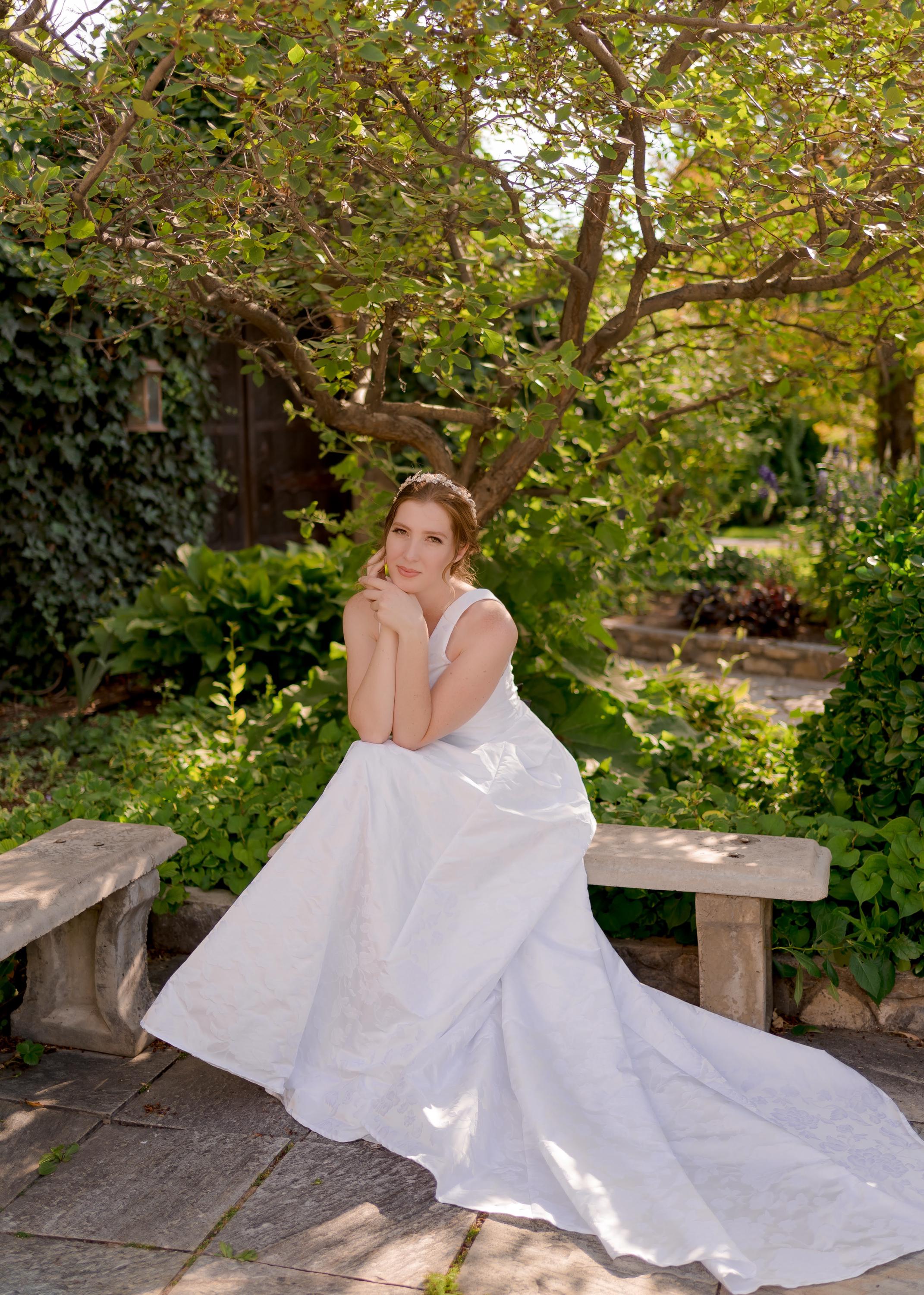 Floral Aline Wedding Dress - Jacquard, Pockets, Long Train, V-Neck - Ivory, Pale Ivory, White Floral Aline Wedding Dress - Jacquard, Pockets, Long Train, V-Neck - Ivory, Pale Ivory, White