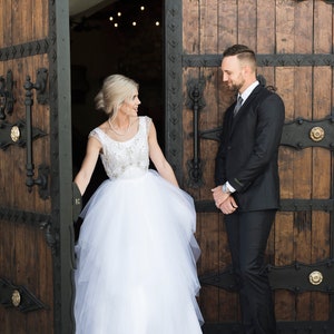 Rhinestone and Tulle Ball Gown Wedding/Prom Dress Sample Sale Georgia image 4