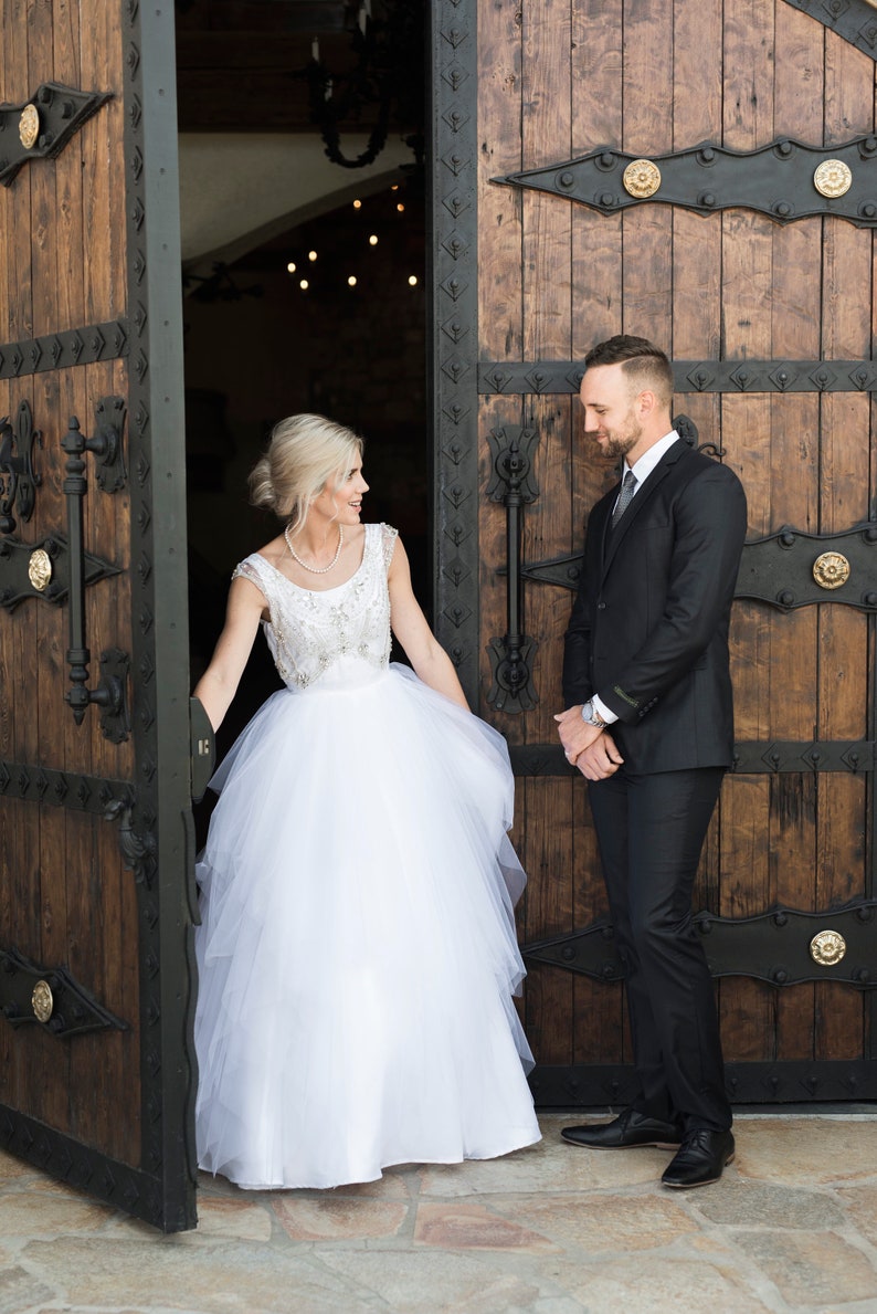 Rhinestone and Tulle Ball Gown Wedding/Prom Dress Sample Sale Georgia image 4