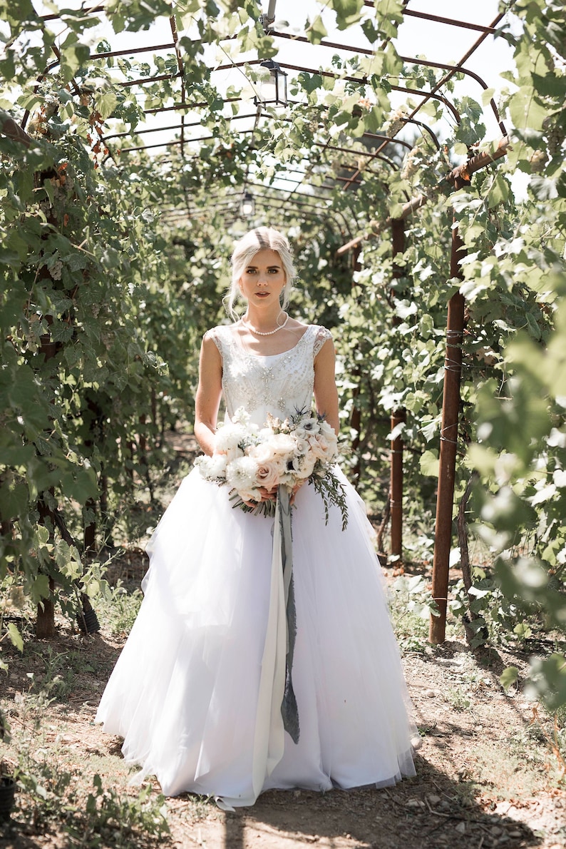 Rhinestone and Tulle Ball Gown Wedding/Prom Dress Sample Sale Georgia image 1