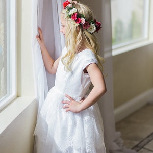 Tulle Flower Girl/Baptism/First Communion Dress Sample Sale Daphne image 3