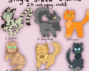 PREORDER - Warrior Cats Acrylic Charms 2.5"