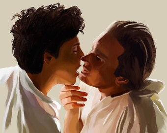 Ellio and Oliver- Call me by Your Name- Fine Canvas Print