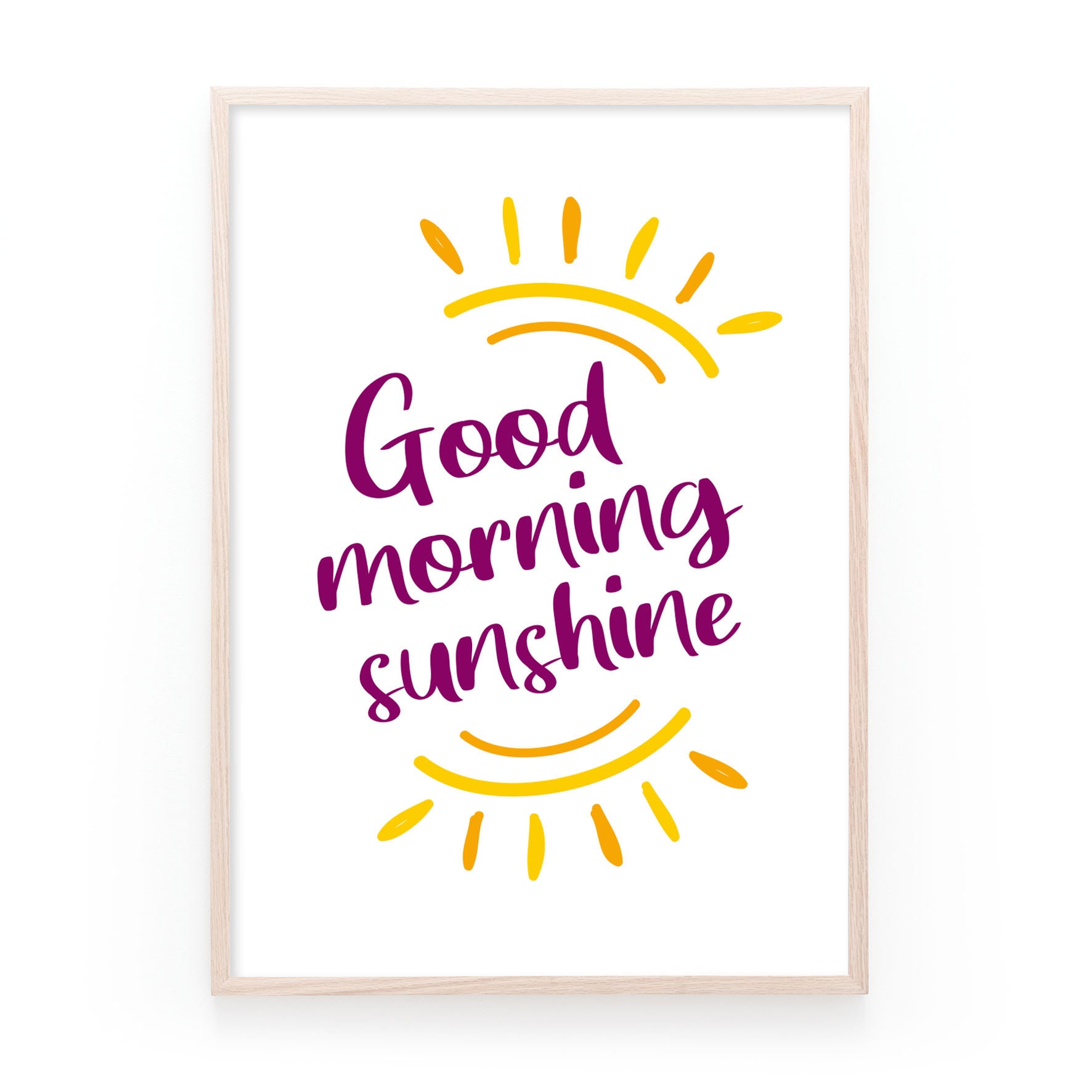 Good Morning Sunshine Quote Print. Quote Print. Sunshine - Etsy UK