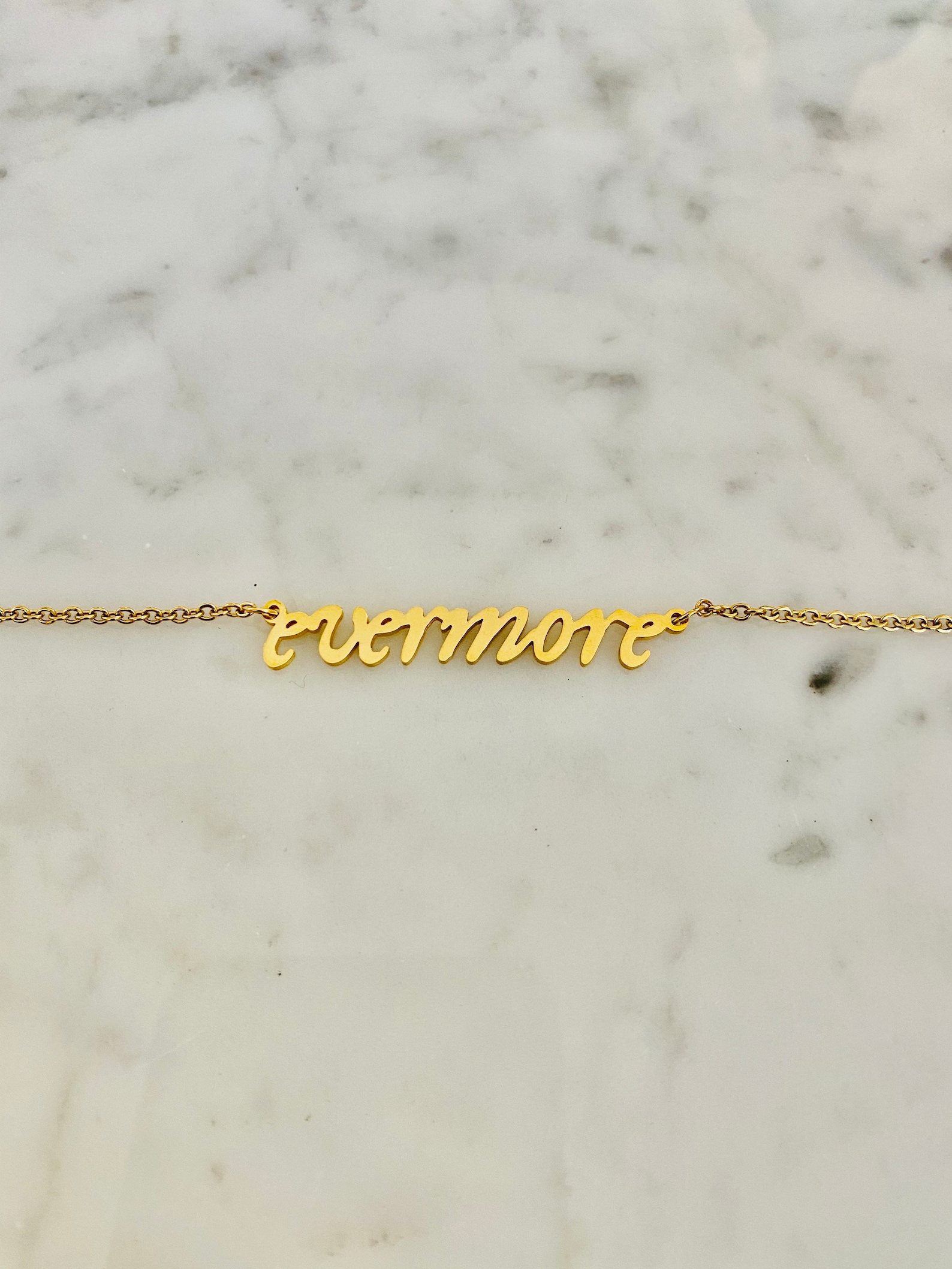 Stainless Steel Evermore Necklace Etsy