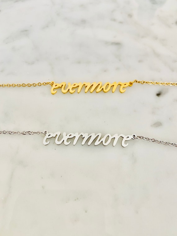 Stainless Steel Evermore Necklace Etsy