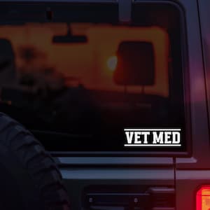 Vet Tech Sticker, Veterinarian Gift, Waterbottle Sticker, Vet Tech Gifts, Rescue, Car Accessory Gifts for Women, Vet Med