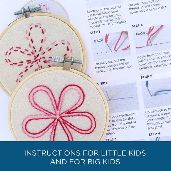 Cute Embroidery Kit for Kids, Embroidery in Small Size, Beginners  Embroidery Kit, Embroidery Gift for Children, Easy Embroidery Set 