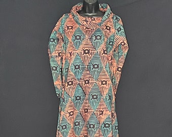 Sm AFC Batik Cowl neck long dress