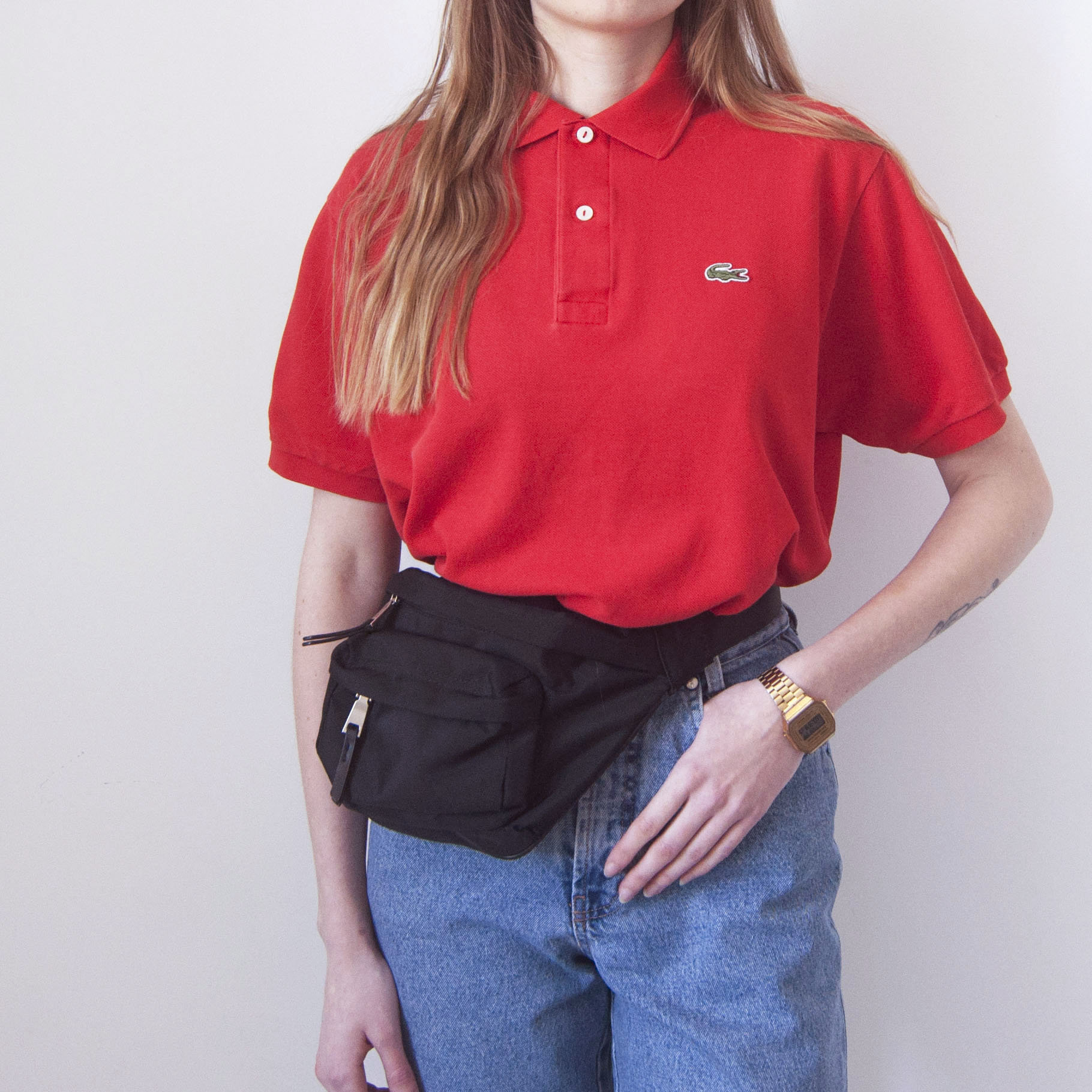 Vintage Red Polo T-shirt Lacoste M L 38 40 | Etsy Ireland
