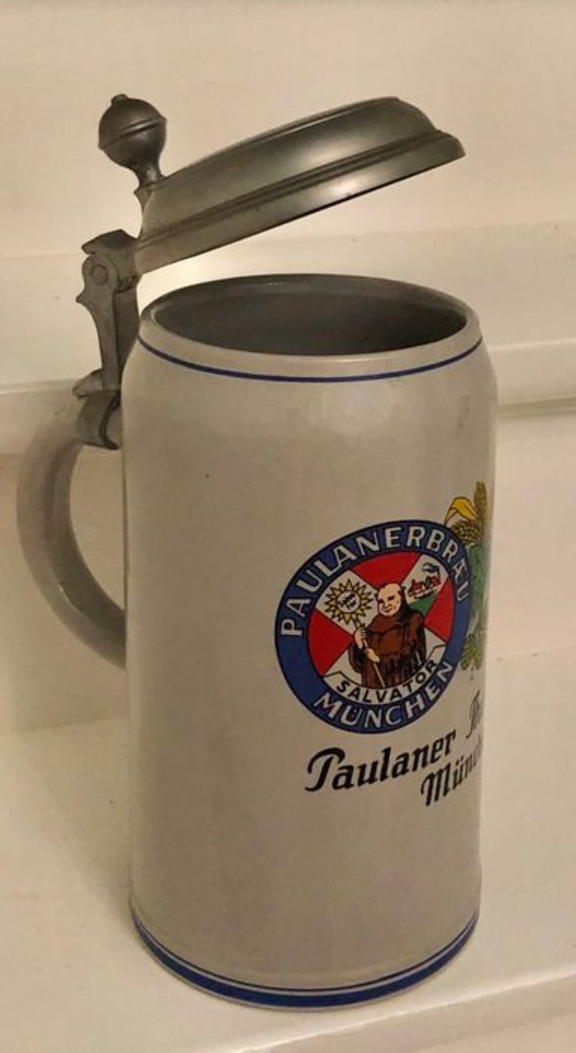 paulaner ceramic mug