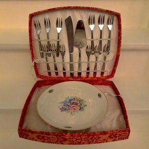 Fifties-R. Porcellana -Handpainted-T.BURROUGHS-Super Inox Active