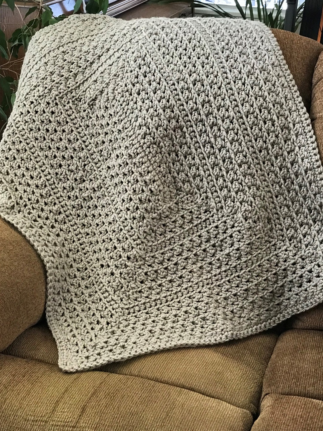 CHUNKY TAUPE THROW Etsy