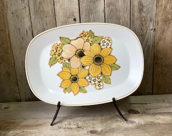 Baycrest serving dish / Ceramic Platter / 1970’s Dinnerware / 1970’s serving dish / Oval Dish / Baycrest Susan