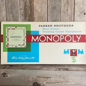 Vintage Board Game / Monopoly / Parker Brothers / Family Game Night