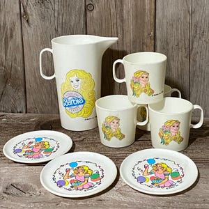 Juego de té de Barbie / Juego de simulación / Juguete de cocina vintage