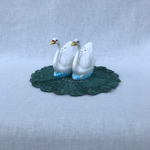 Kolekcjonerska Solniczka / Solniczka i Pieprzniczka / Słupek Swan z Słoikiem i Pieprznikiem