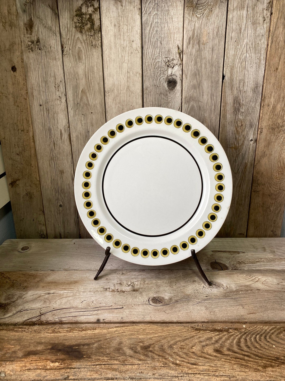 Lot De 2 Assiettes Plates Mikasa Terrastone Sea Melody – 11 Pouces, Motifs Poissons Et Coquillages (État Neuf)