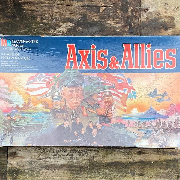 Vintage Board Game / Axis & Allies/ Family Game Night / Milton Bradley