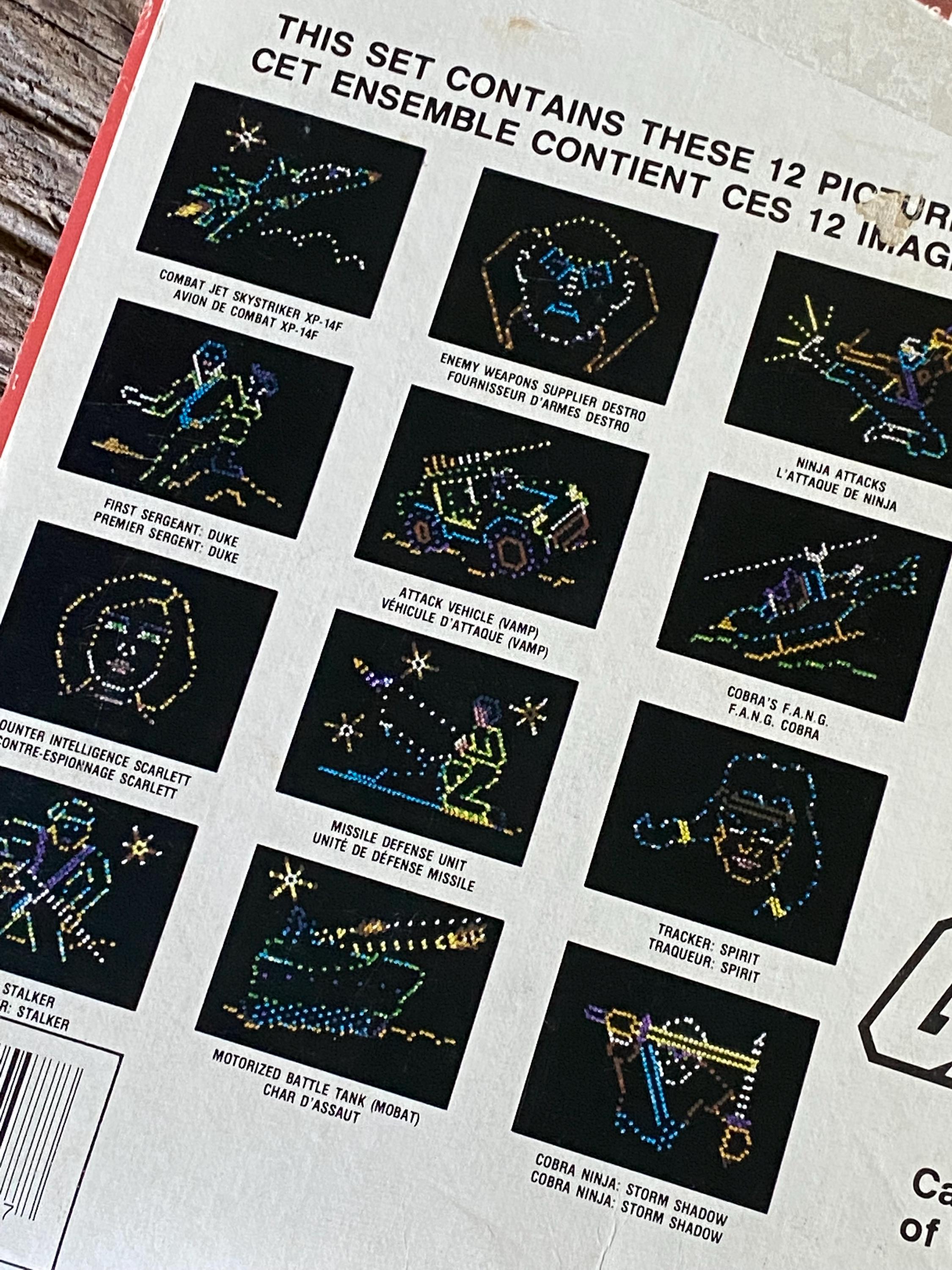 Lite-brite Refill Pages / GI Joe / Lite up Toy / Lite-brite Pegs - Etsy
