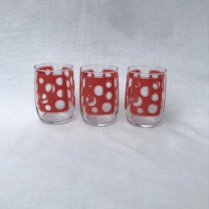 Retro Juice Glass / Small Juice Glass / Orange Juice Glass