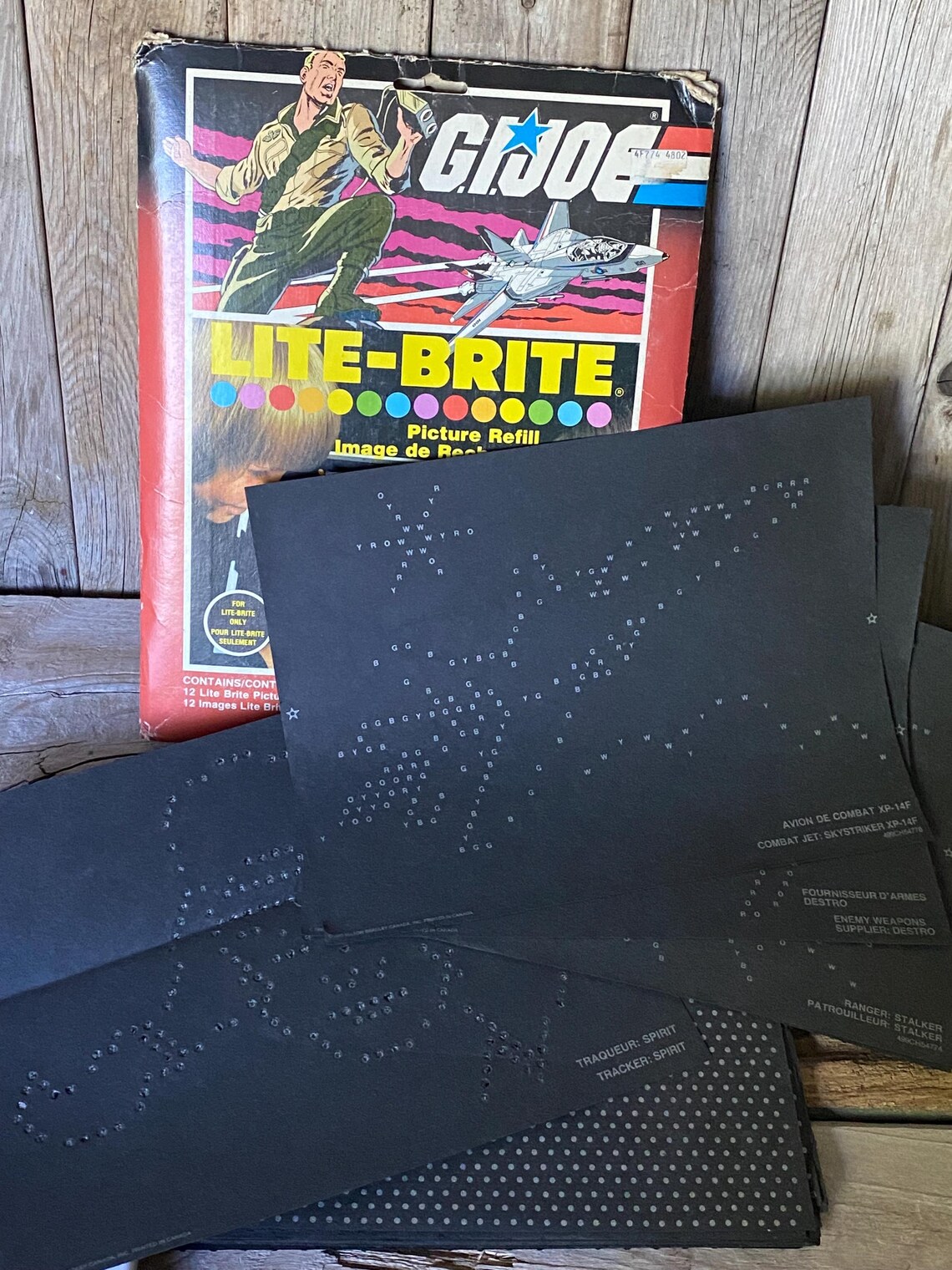 Lite-brite Refill Pages / GI Joe / Lite up Toy / Lite-brite Pegs - Etsy
