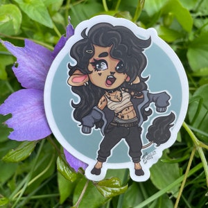 Original Character Sticker (Stacy) Satyr Fantasy Chibi Cute