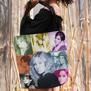 Vintage Retro Pop Art Barbra Streisand Tragetasche für Barbra Fans 70er Retro Fan Art