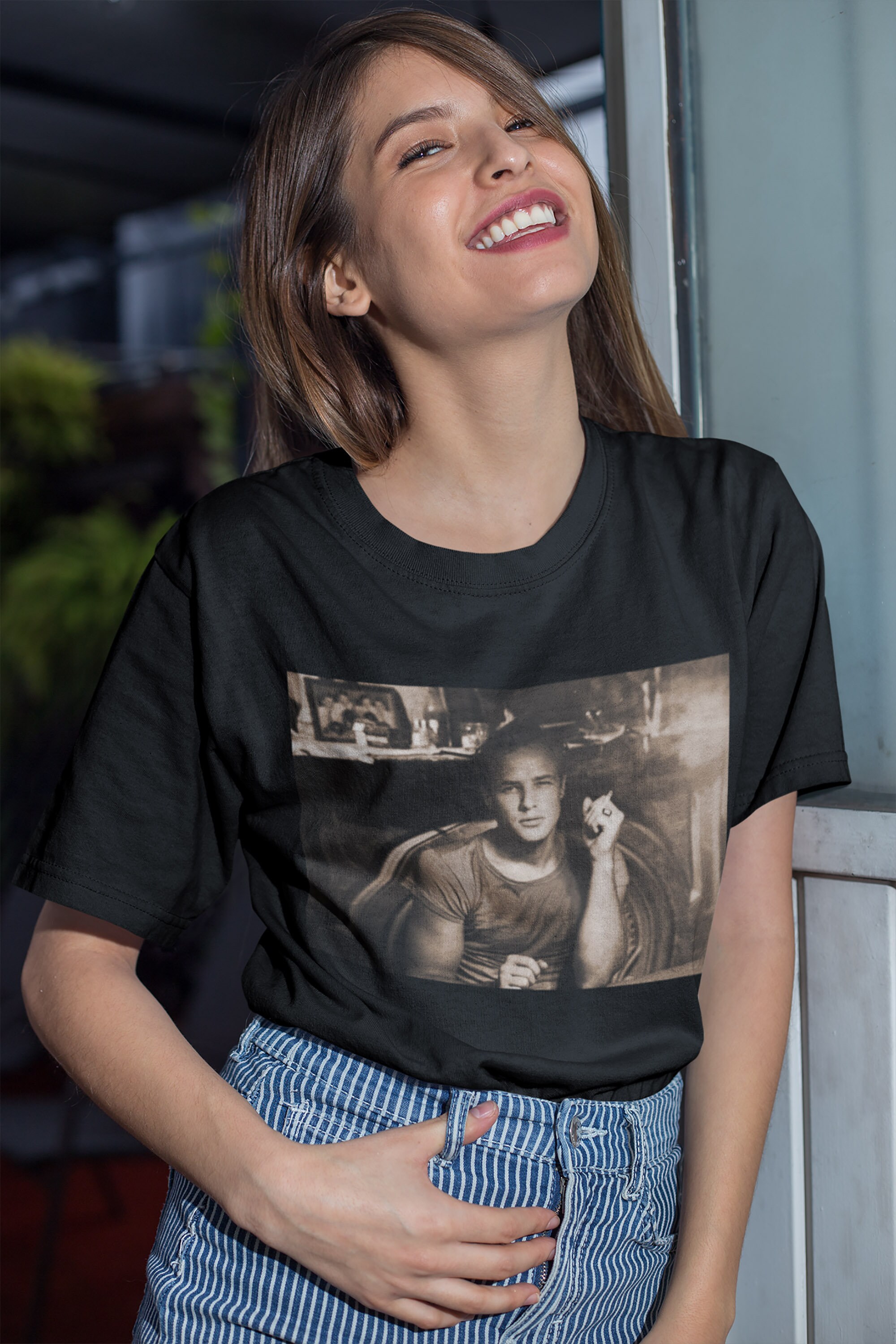 Vintage Retro Young Marlon Brando Vintage Hollywood Movie Unisex Tee Shirt Etsy Ireland