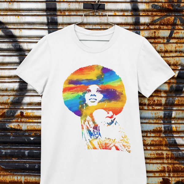 Vintage Retro Diana Ross legendary pop icon fan art Unisex fit Tee Shirt for Diana Ross fans