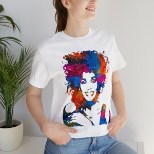 Whitney Houston fan art painting Unisex Jersey Short Sleeve Tee Shirt for Whitney Houston fans