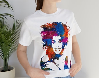 Whitney Houston fan art painting Unisex Jersey Short Sleeve Tee Shirt for Whitney Houston fans
