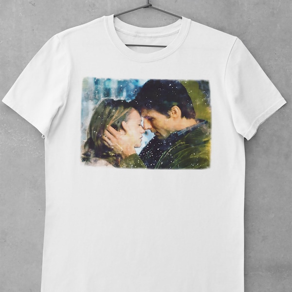 Vintage Jerry Maguire movie fan art Tom Cruise Renee Zellweger Unisex Tee Shirt for Tom Cruise fans