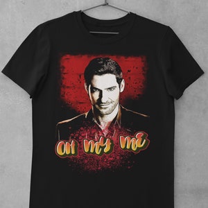 Vintage Shirt Lucifer Morningstar LUX club devil Tom Ellis fan art Unisex Tee Shirt for Tom Ellis fans