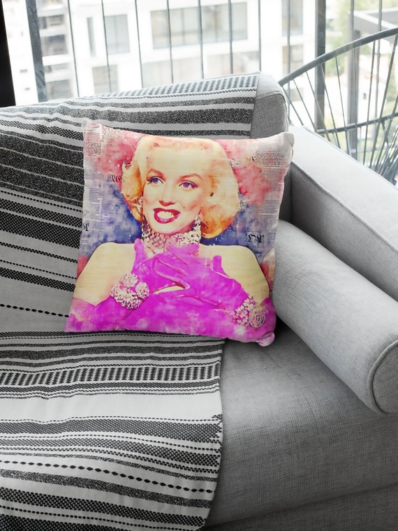 Pillow Case Marilyn Monroe Old Vintage Hollywood Retro Pillow COVER for Old Hollywood Actor Fans Etsy