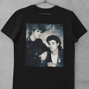 Vintage Retro Wham! British retro pop band George Michael and Andrew Ridgeley Unisex Tee Shirt