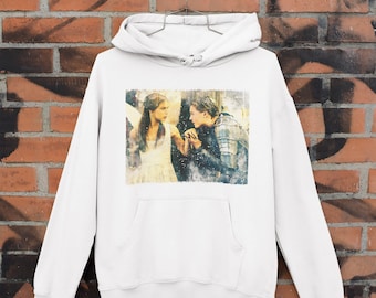 Vintage Sweatshirt Romeo and Juliet romantic movie fan art Unisex Hooded Sweatshirt Hoodie for Leonardo Dicaprio fans