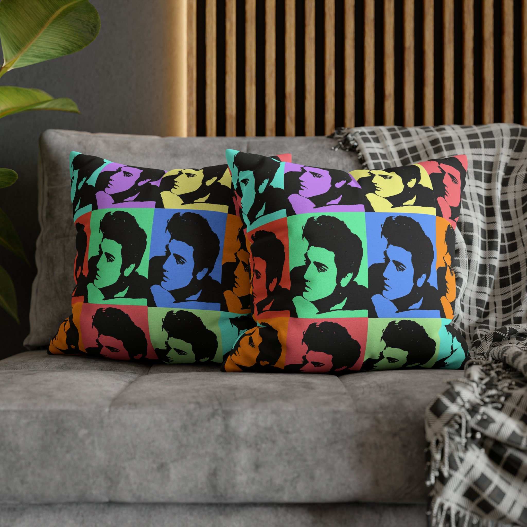 50's Portrait Elvis Presley Throw Pillows Elvis Presley Pillow UK