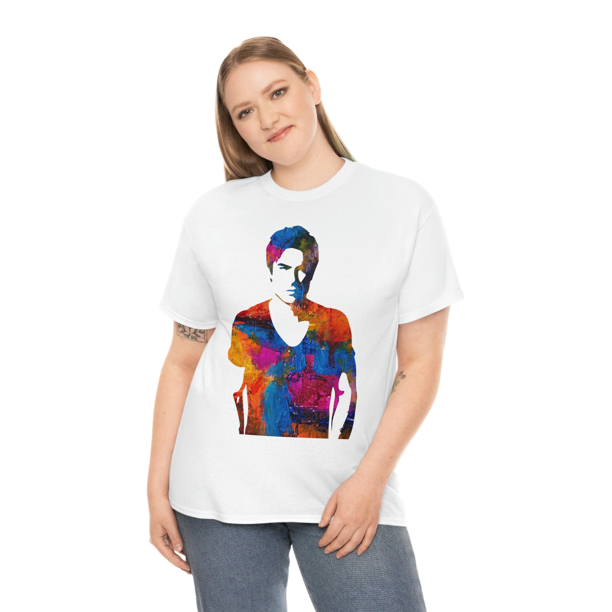 Vintage Damon Vampire Diaries Camiseta de algodón unisex para fanáticos de  Ian Somerhalder, image size:2048x2048