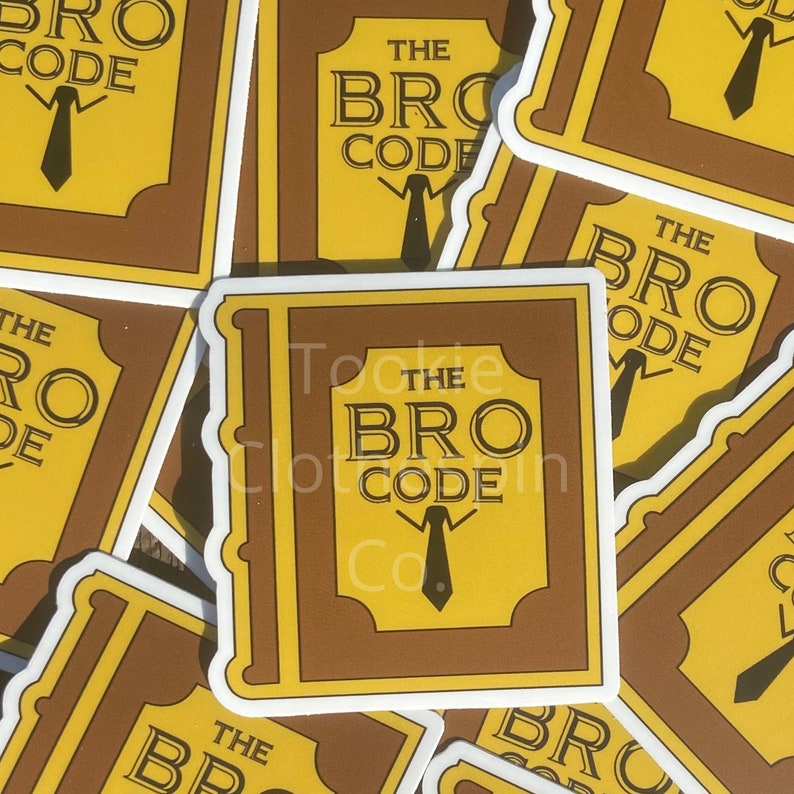 The Bro Code Book How I Met Your Mother Inspired Die Cut Etsy