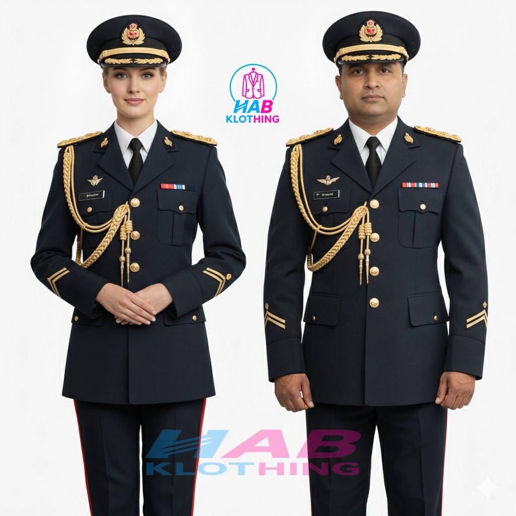 navy brown dress uniform Men & Women Formal Military Set Collection:Boardwalk Stripe accurate stitching STRAPS Lemon Jelly Women's 6