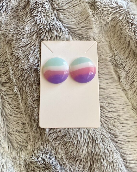 Cotton Candy Colored Studs