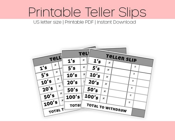 Printable Teller Slips Easy PDF - Il 570xN.3055976179 8mbp 