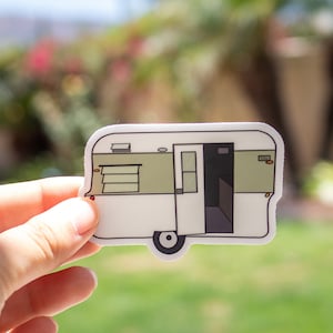 Vintage Trailer Sticker - 1964 Nomad Travel Trailer - Vinyl - Dishwasher Safe - Waterproof - Weatherproof - Camping Decor - Retro Style