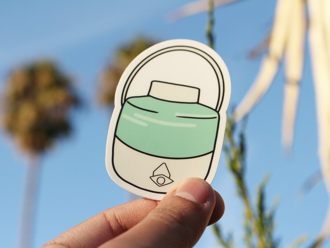 Vintage Coleman Water Jug Sticker Mint Green Dishwasher Safe Waterproof