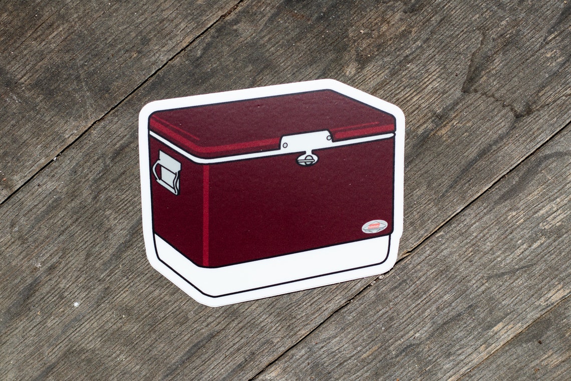 Vintage Hard Side Ice Chest Sticker Vinyl Dishwasher Safe Etsy UK