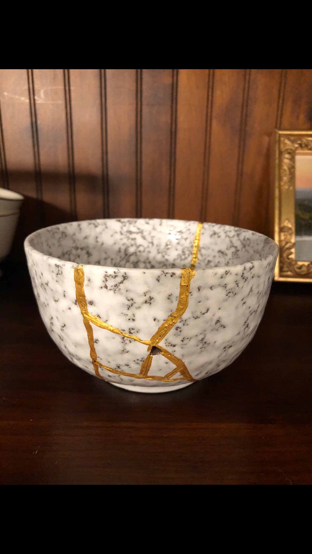Kintsugi Craft Kit with Sage Green Bowl