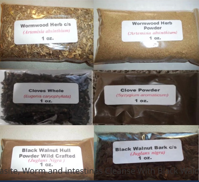 Parasite Nettoyer Teinture/Extract-Wormwood, Noir Noyer Coque, Trèfle, Meilleur - Foto 3