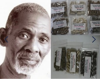 Dr. Sebi Approved Herbal Detox And Colon Cleanse 9 Herbs In Capsules For Full Body Detox