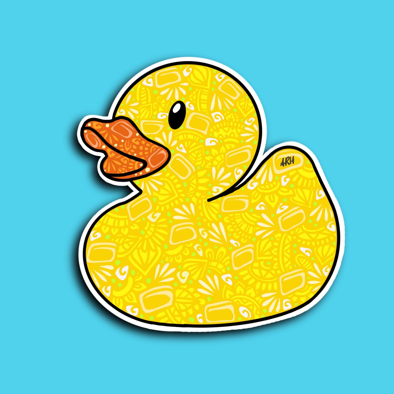 Rubber Duck Sticker WATERPROOF Etsy